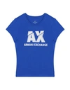 Armani Exchange T-shirts In Bright Blue