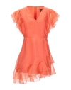 Space Style Concept Short Dress In Orange