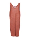 Alyki Knee-length Dresses In Rust