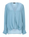Elisabetta Franchi Blouses In Pastel Blue