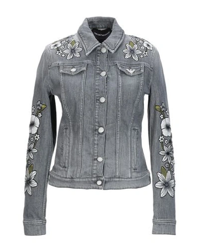 Emporio Armani Denim Outerwear In Grey