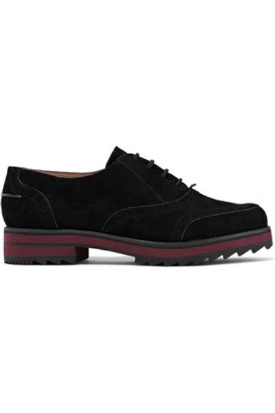 Jil Sander Navy Woman Suede Brogues Black