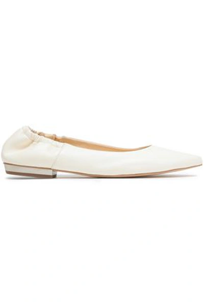 Jil Sander Navy Woman Leather Point-toe Flats Cream