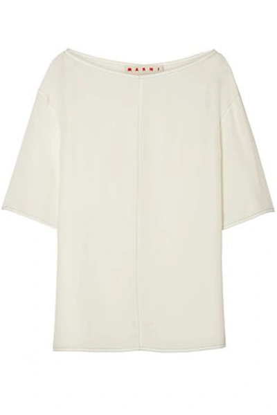 Marni Woman Crepe De Chine Top Ivory