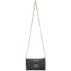 Dolce & Gabbana Black Snake Print Rainbow Gem Leather Crossbody Bag In 80999 Black