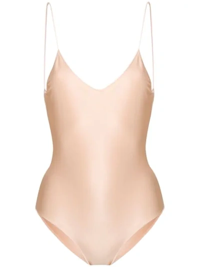 Oseree Lace Inserts Swimsuit In Neutrals