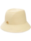 Gucci Logo Trilby Hat In Neutrals