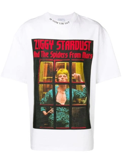 Ih Nom Uh Nit Ziggy Stardust Print T-shirt In White