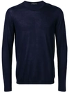 Roberto Collina Fine Knit Jumper In Blue
