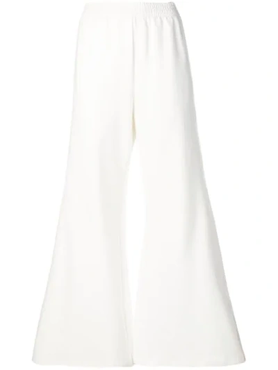 Mm6 Maison Margiela Flared Trousers In White