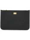 Dolce & Gabbana Logo Zipped Wallet In Black