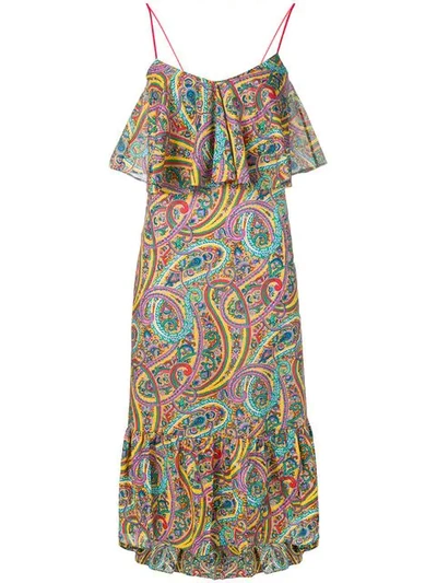 Etro Printed Cotton-poplin Maxi Dress In Pink