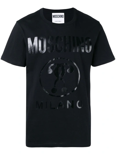 Moschino Logo Print T-shirt - Black