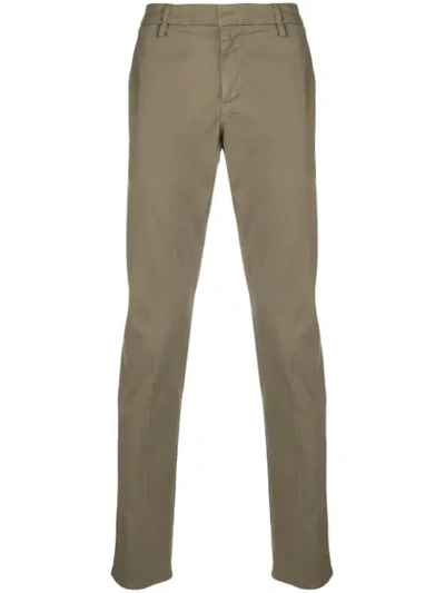 Dondup Slim Fit Chinos In Green
