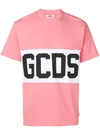 Gcds Logo Band T-shirt In Pink