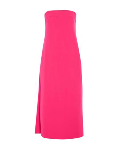 Milly Midi Dresses In Fuchsia