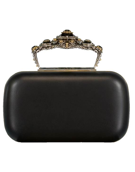 alexander mcqueen black clutch bag