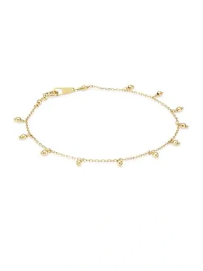 Mizuki 14k Yellow Gold Bead Bracelet