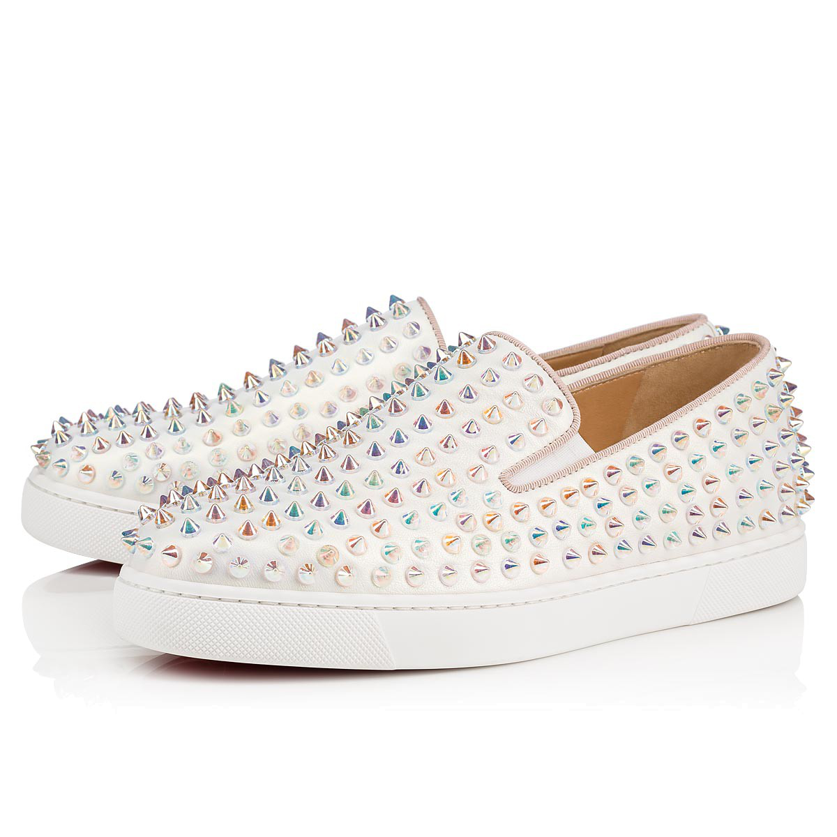 Christian Louboutin Roller Boat Woman In Snow/clear Ab | ModeSens