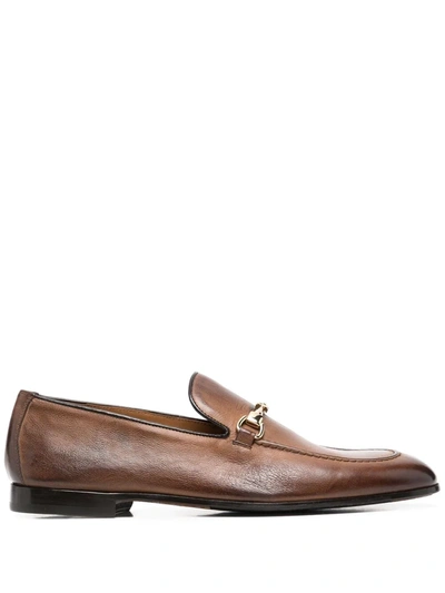 Doucal's Snaffle-trim Loafers In Brown
