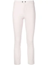 Isabel Marant Nila Flat-front Flared Crop Pants In Pink