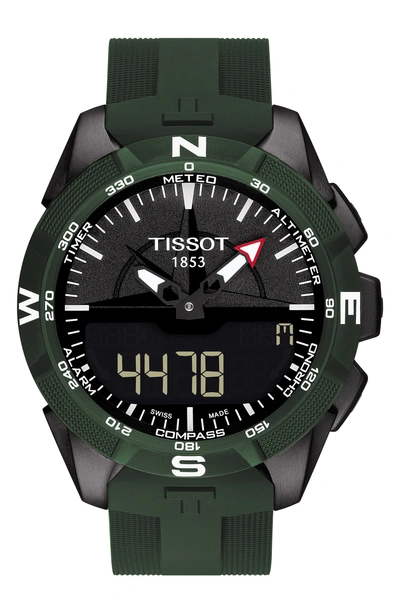 Tissot T-touch Expert Solar Multifunction Smartwatch, 45mm In Green/ Black