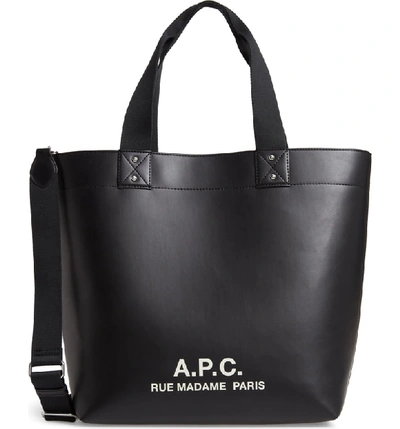 Apc Cabas Eddy Tote - Black In Noir