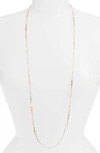Kendra Scott Aylin Long Station Necklace In Peach Mix/ Gold