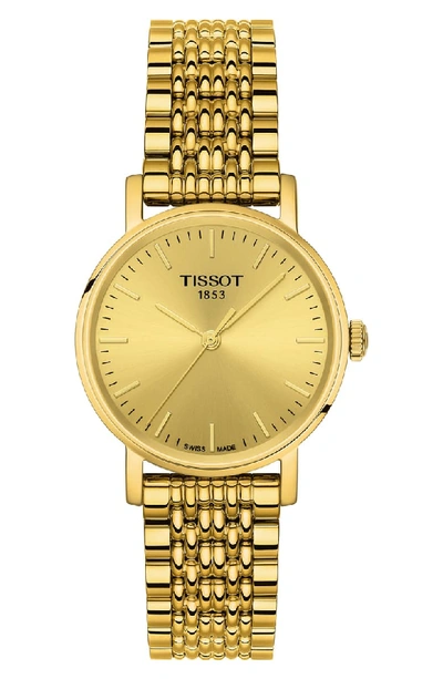 Tissot Everytime Bracelet Watch, 30mm In Gold