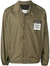 Maison Margiela Stereotype Patch Shirt Jacket In Green