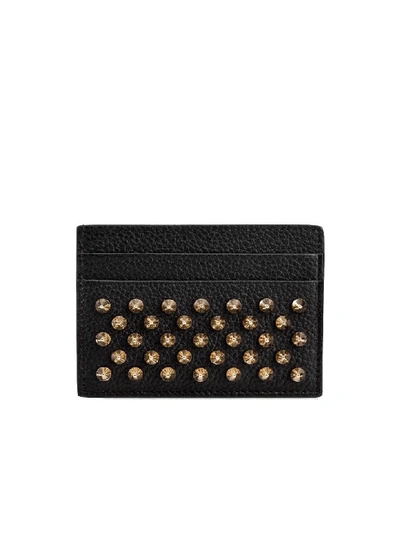 Christian Louboutin Black/gold Leather Wallet