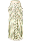 3.1 Phillip Lim Striped Satin Maxi Skirt In Multicolor