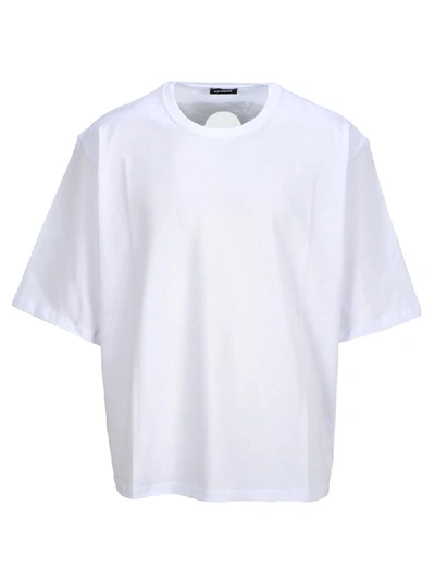 Raf Simons Cut-out Print T-shirt In White
