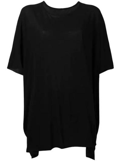 Rick Owens Drkshdw Oversized T-shirt In Black