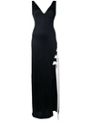 Galvan Laced Gown In Black