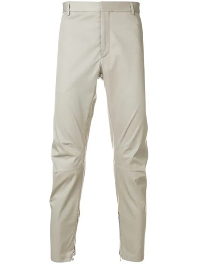 Lanvin Regular Chino Trousers In Grey