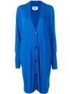 Mm6 Maison Margiela Oversize Fit Cardigan In Blue