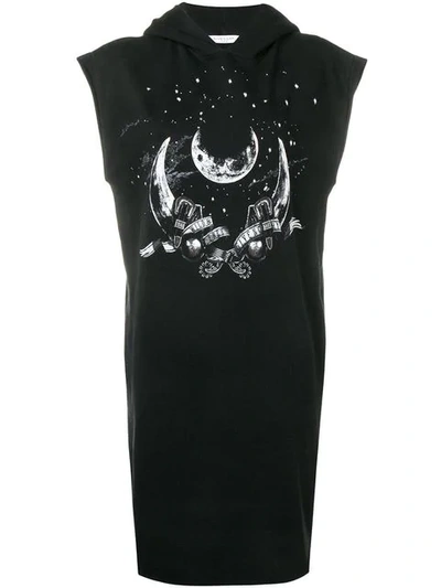 Givenchy Printed T-shirt Dress In Black