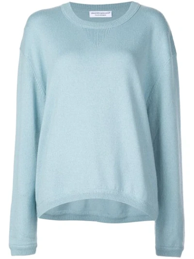 Alexandra Golovanoff Round Neck Jumper In Blue