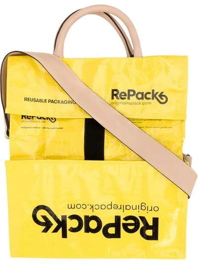 Aalto X Repack Tote Bag In Yellow