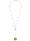 Isabel Marant Long Charm Necklace In Gold