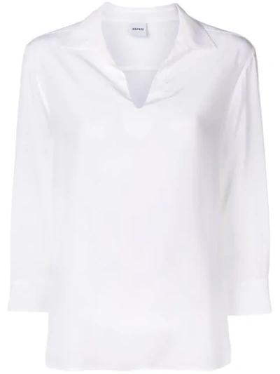 Aspesi Tunic Style Shirt In White