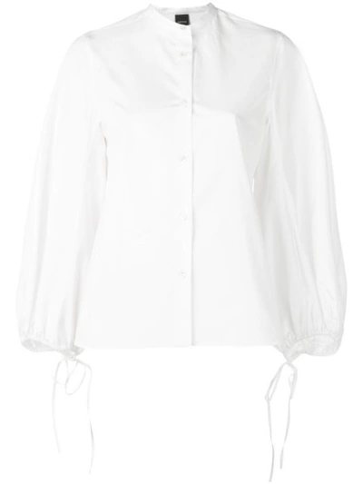 Aspesi Billowing Sleeved Blouse In White