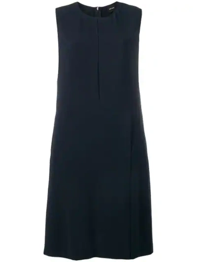 Aspesi Sleeveless Shift Dress In Blue