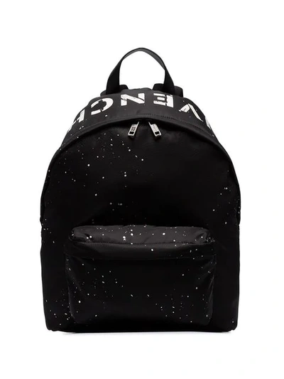Givenchy Black Urban Logo Print Backpack