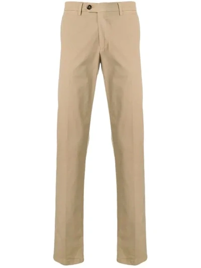 Canali Schmale Chino In Neutrals