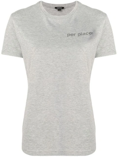 Aspesi Per Piacere Print T In Grey