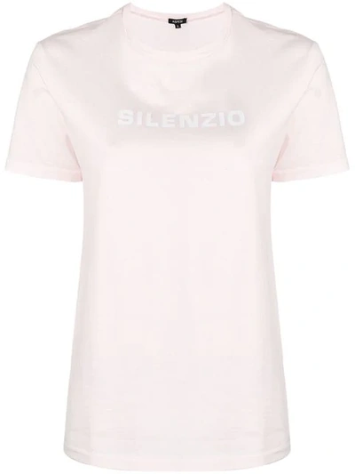 Aspesi Silenzio Print T-shirt - Pink In Pink