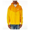 Nike Men's Sportswear Colorblock Windrunner Hooded Jacket, Yellow - Size Xlrg