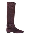 Roger Vivier Boots In Deep Purple